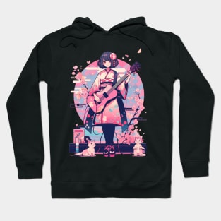 Guitar Girl # 1 Hoodie